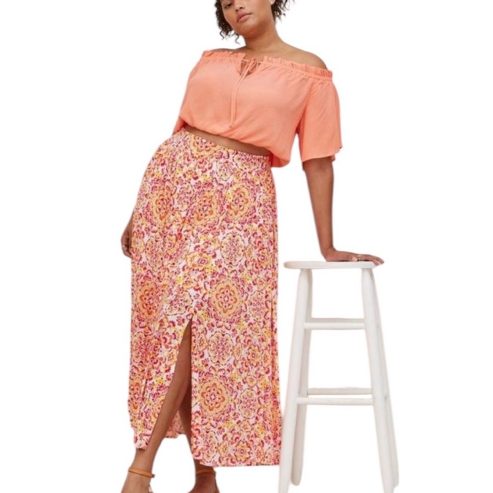 Floral Maxi Skirt Torrid Size 6